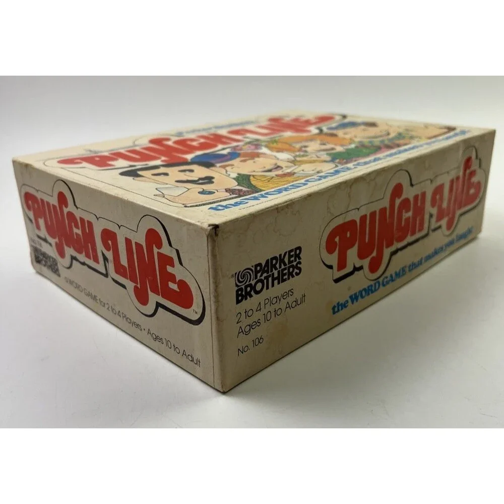 Vintage Parker Brothers Punch Line Word Game No. 106 Complete 1978